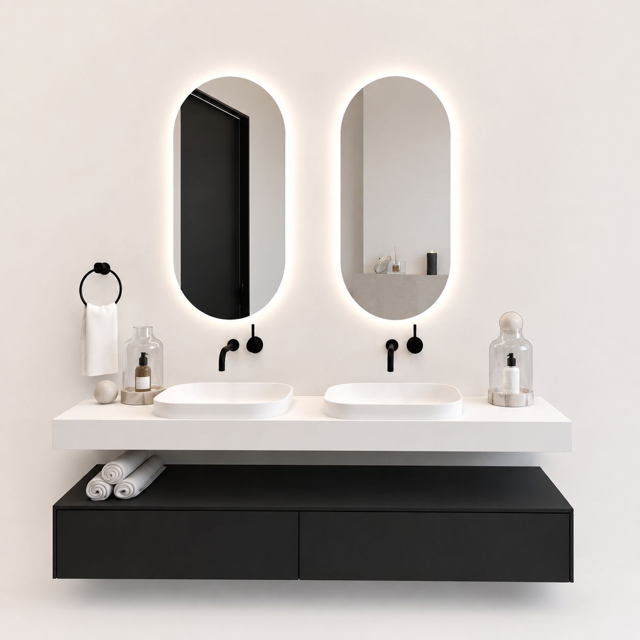 Espejo Ovalado LED – Borde Pulido