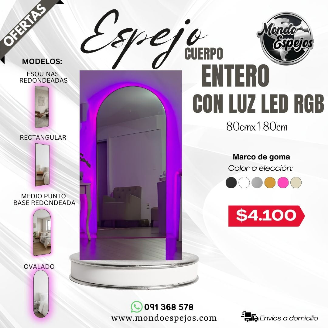 Espejo cuerpo entero RGB