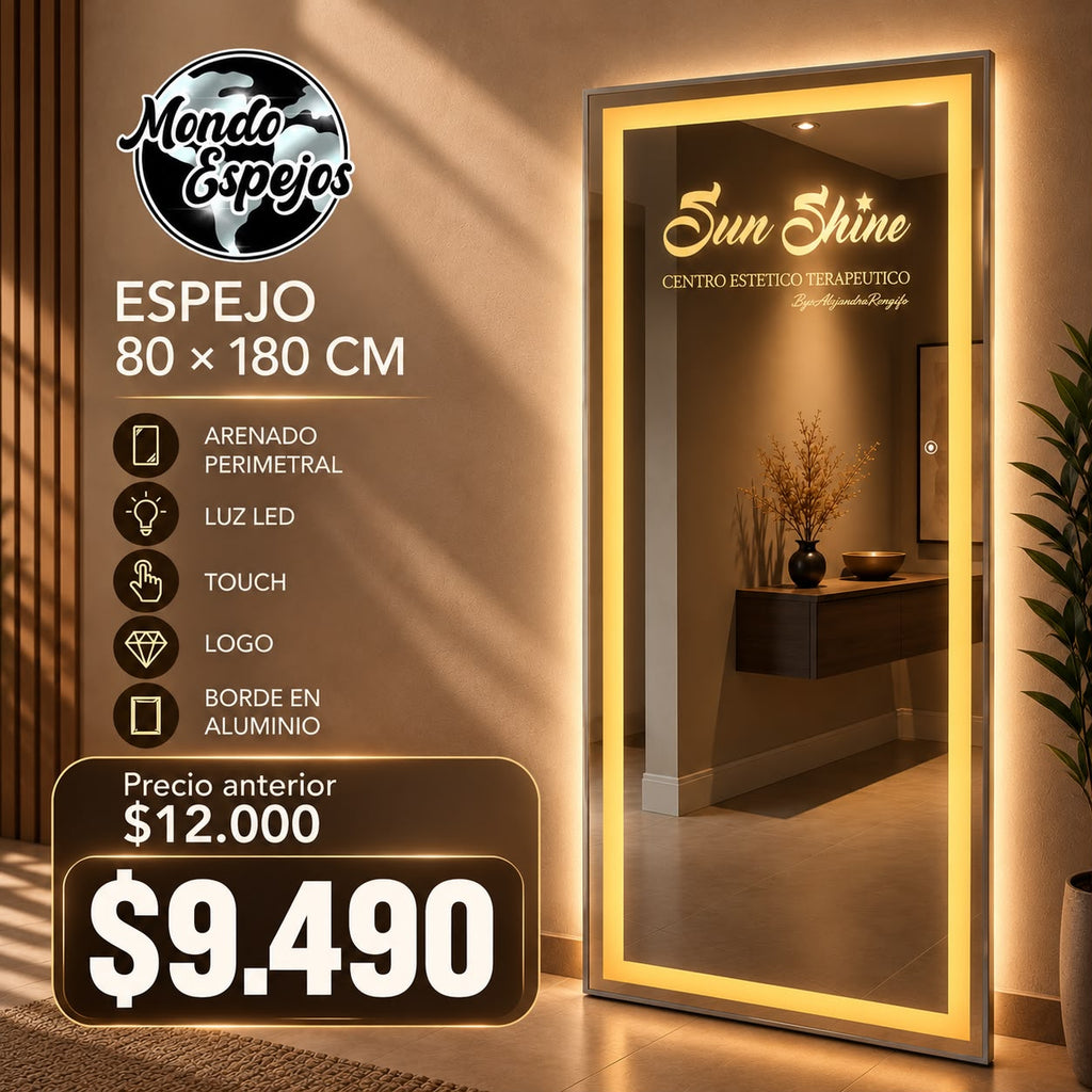 OFERTA ESPECIAL!! ESPEJO CUERPO ENTERO CON LOGO PERSONALIZADO