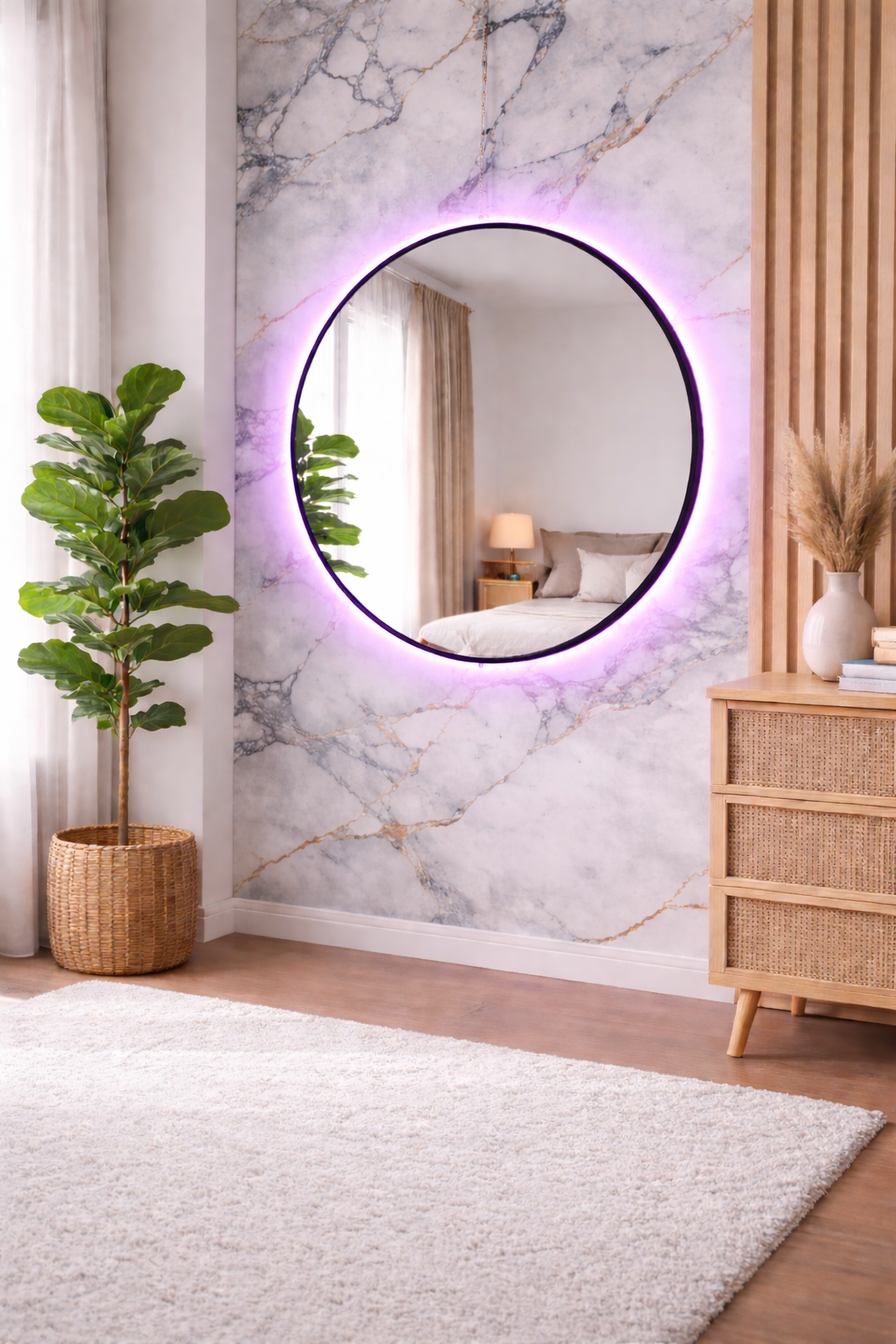 Circular con luz LED RGB