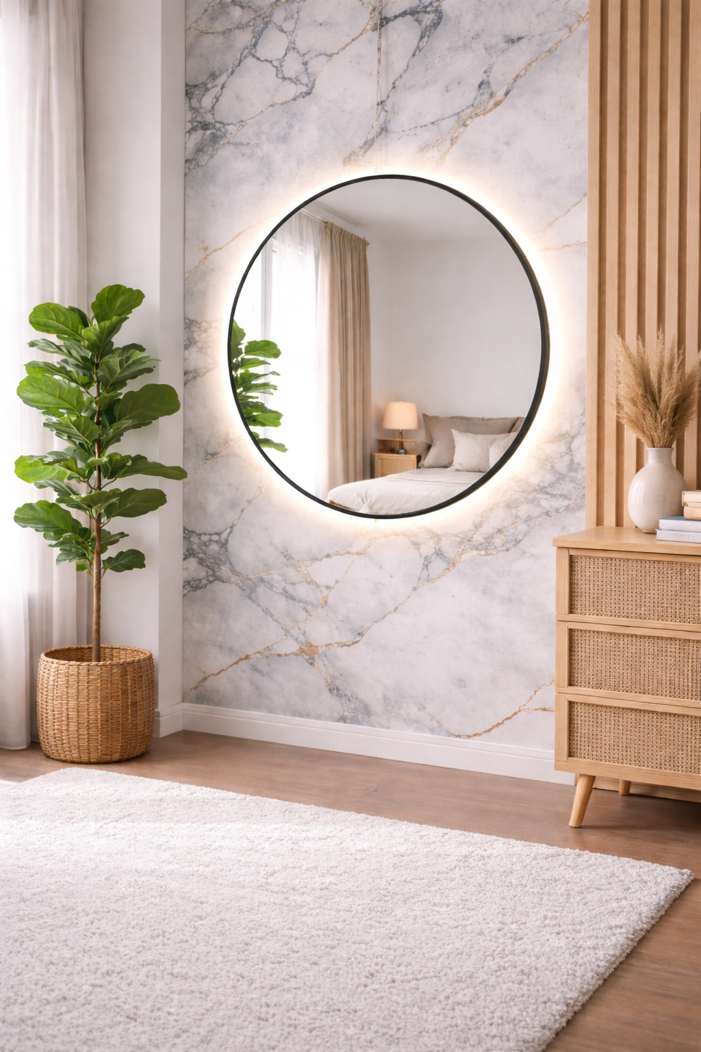 Circular con luz LED RGB