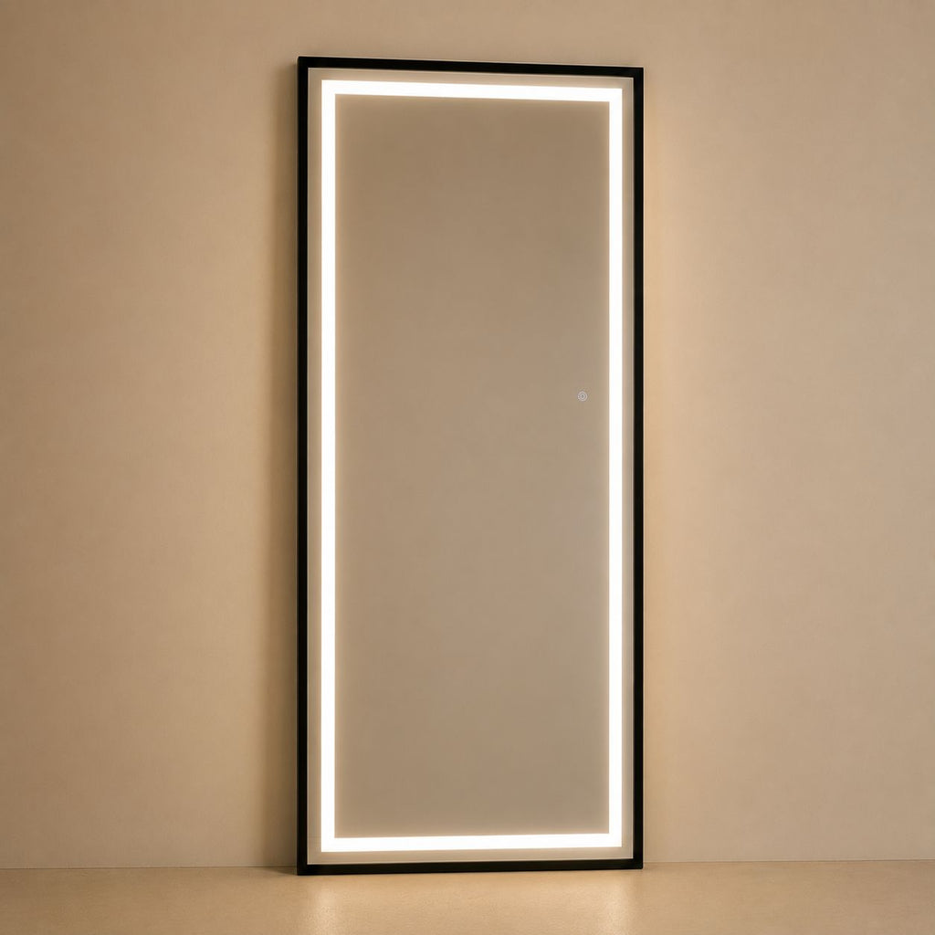 Espejo arenado 80cm x 180cm MARCO EN HIERRO