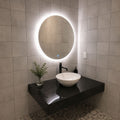 Espejo  led con arenado perimetral