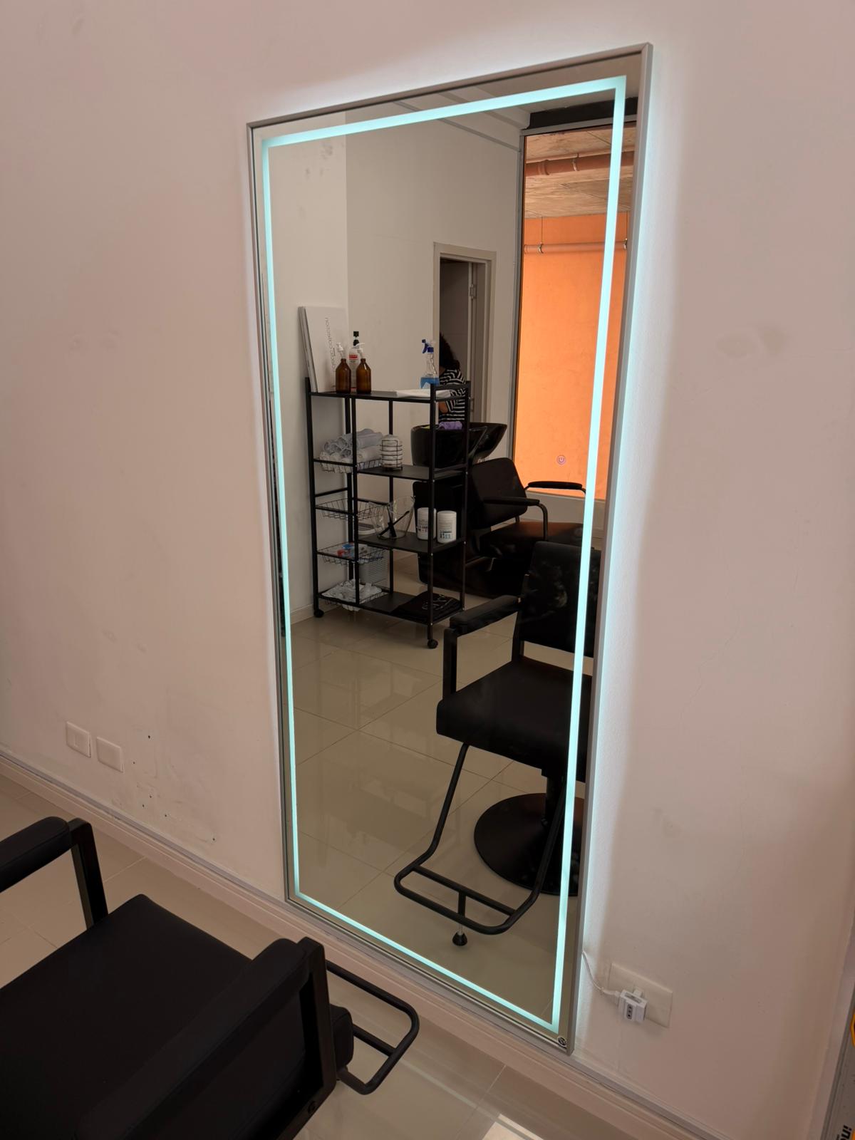 Rectangular 80cm x 180cm Arenado con luz LED