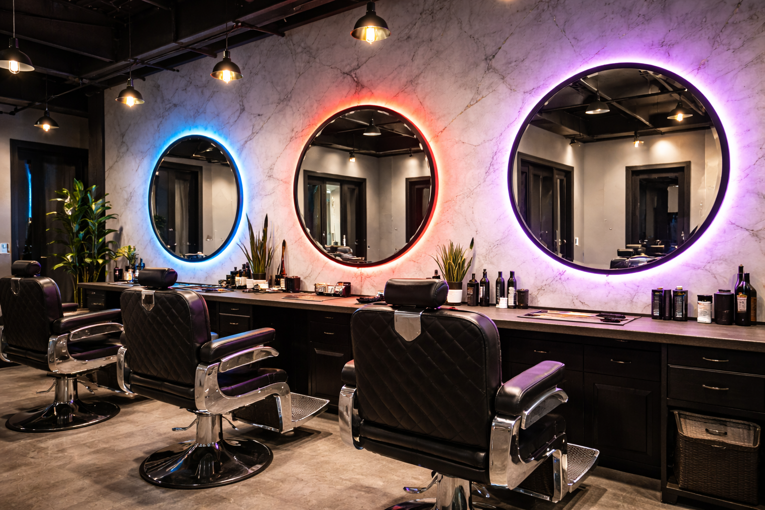 Circular con luz LED RGB