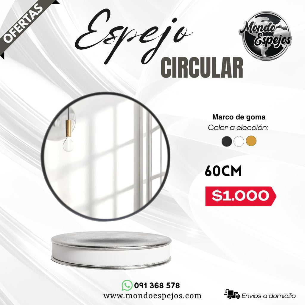 Espejo circular 60cm