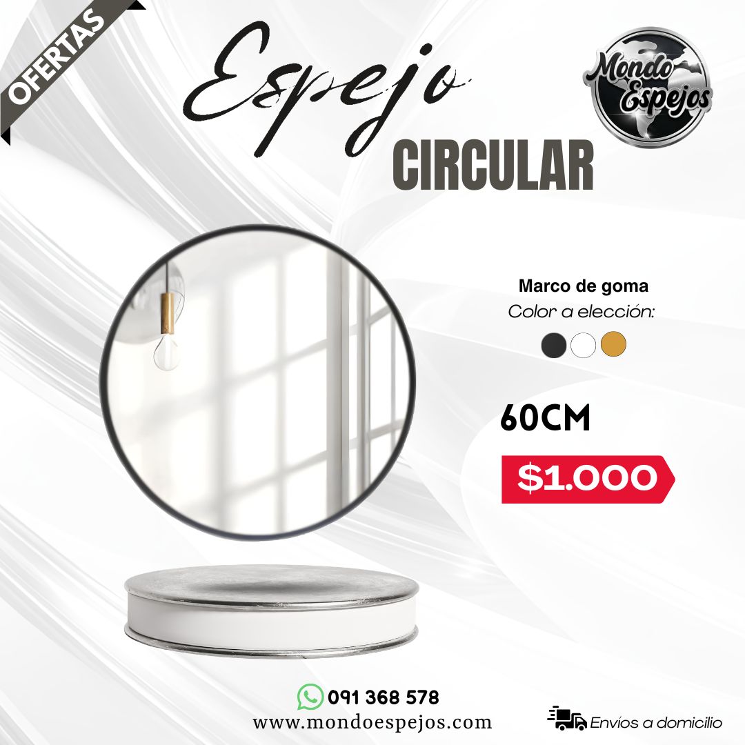 Espejo circular 60cm