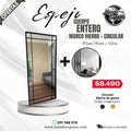 Espejo 80cm x 180cm hierro + circular 60cm DE REGALO