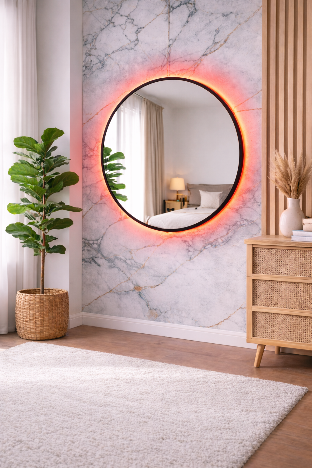 Circular con luz LED RGB