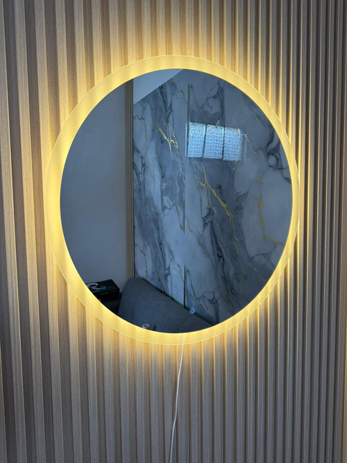 Espejo  led con arenado perimetral