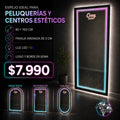 ESPEJO ARENADO 80cm x 160cm  LOGO PERSONALIZADO